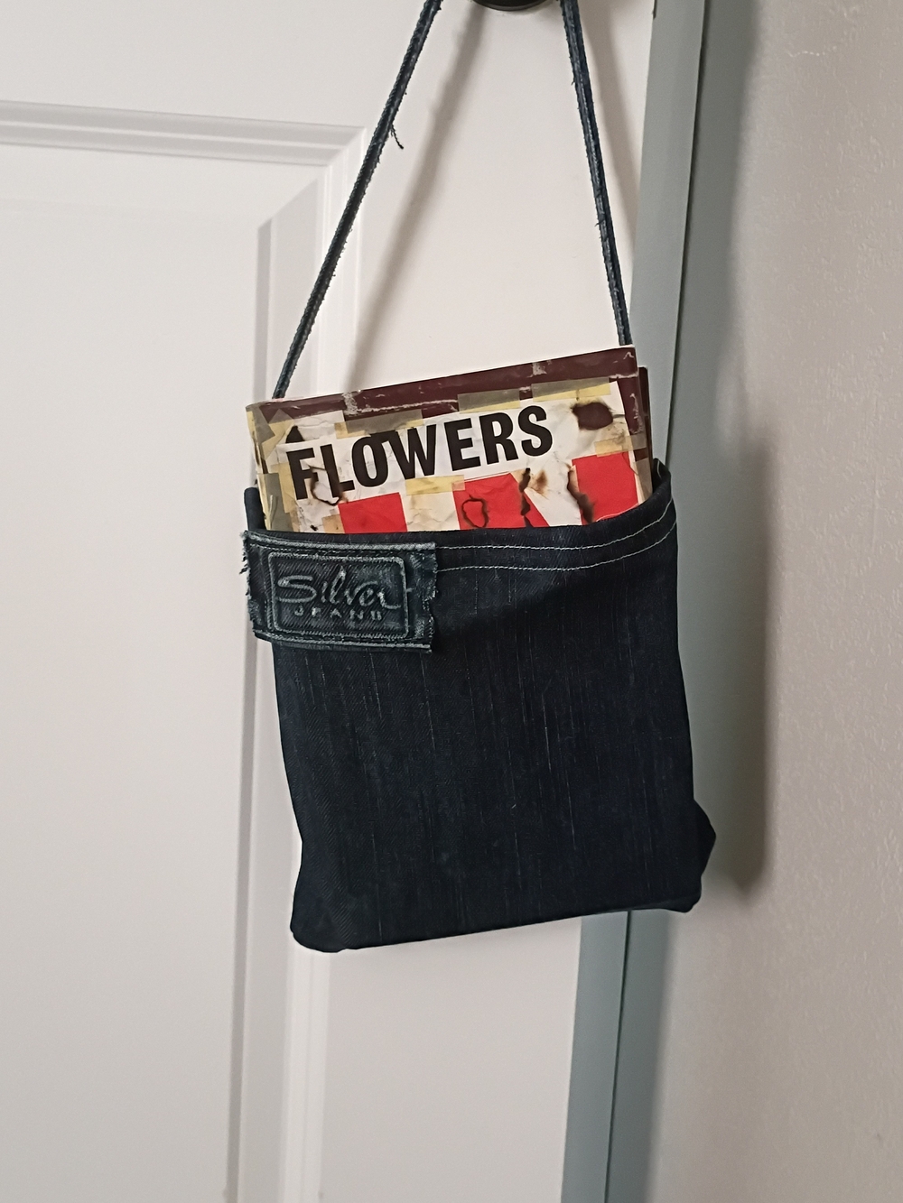 Silver Jeans Indigo Denim Belt Shoulder Bag